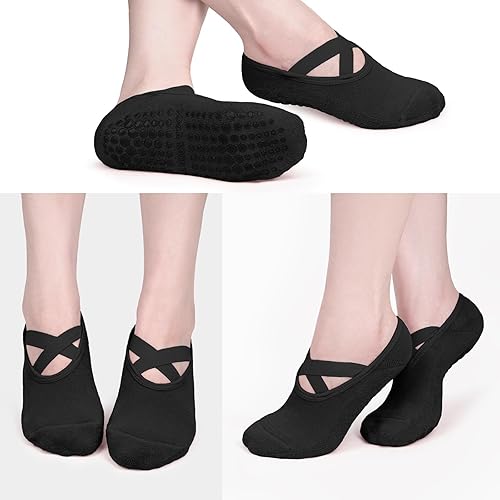 Miniatura 10 de Diu Life Calcetines de yoga con agarre para mujer, antideslizantes, pilates, entrenamiento, barra pura, ballet, baile, hospital