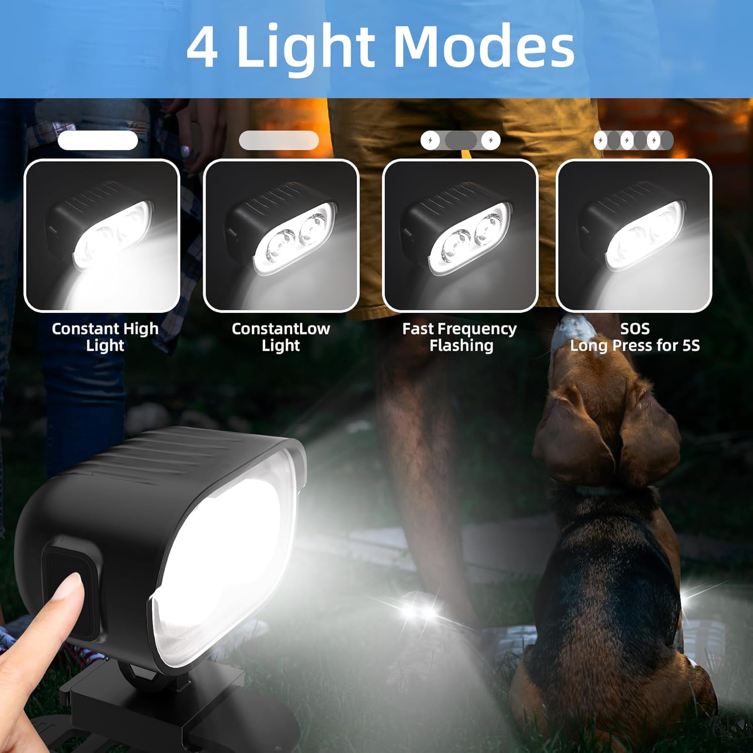 COSOOS Original 2 Rechargeable Headlights for Shoe Charms, Rechargeable Flashlight Attachment for Shoe Accessory Kids Boy Girl Men Women Sandal, Clip on Clog Headlamp Shoe Decoration Charm