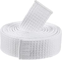 CIATBYYJ White Double Karate Belt 240cm - Taekwondo Judo Uniform Belt, Universal Martial Arts Fit for Wrestling Kickboxing