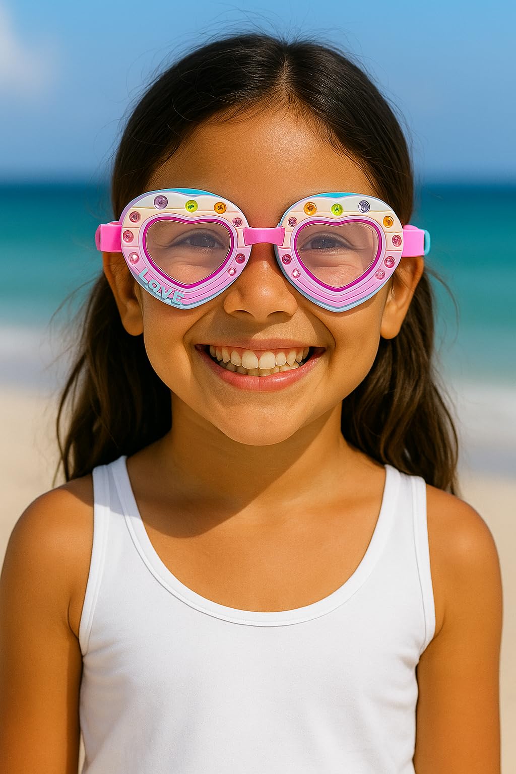 Kinder-Schwimmbrille für Mädchen und Jungen, lustiger Schutz für Kleinkinder, Schutz für Kinder