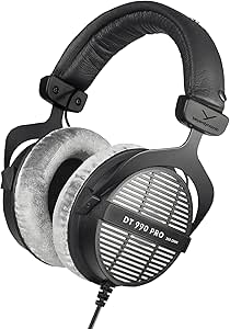 beyerdynamic DT 990 PRO einseitig kabelgebundener Over-Ear-Studiokopfhörer für Mixing, Mastering und Editing mit 250 Ohm. Handmade in Germany