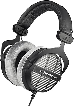 beyerdynamic DT 990 Pro 250 ohm Over-Ear Studio Headphones for Mixing, Mastering, and Editing