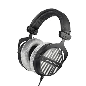 beyerdynamic DT 990 Pro 250 ohm Over-Ear Studio Headphones for Mixing Mastering and Editing