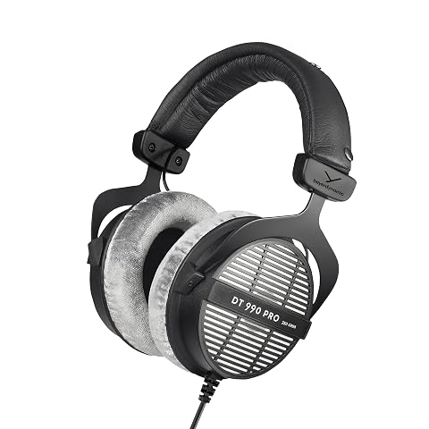 beyerdynamic DT 990 Pro 250 ohm Over-Ear Studio Headphones for Mixing Mastering and Editing
