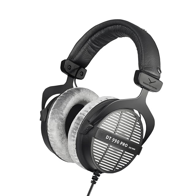 beyerdynamic DT 990 Pro 250 ohm Over-Ear Studio Headphones for Mixing Mastering and Editing