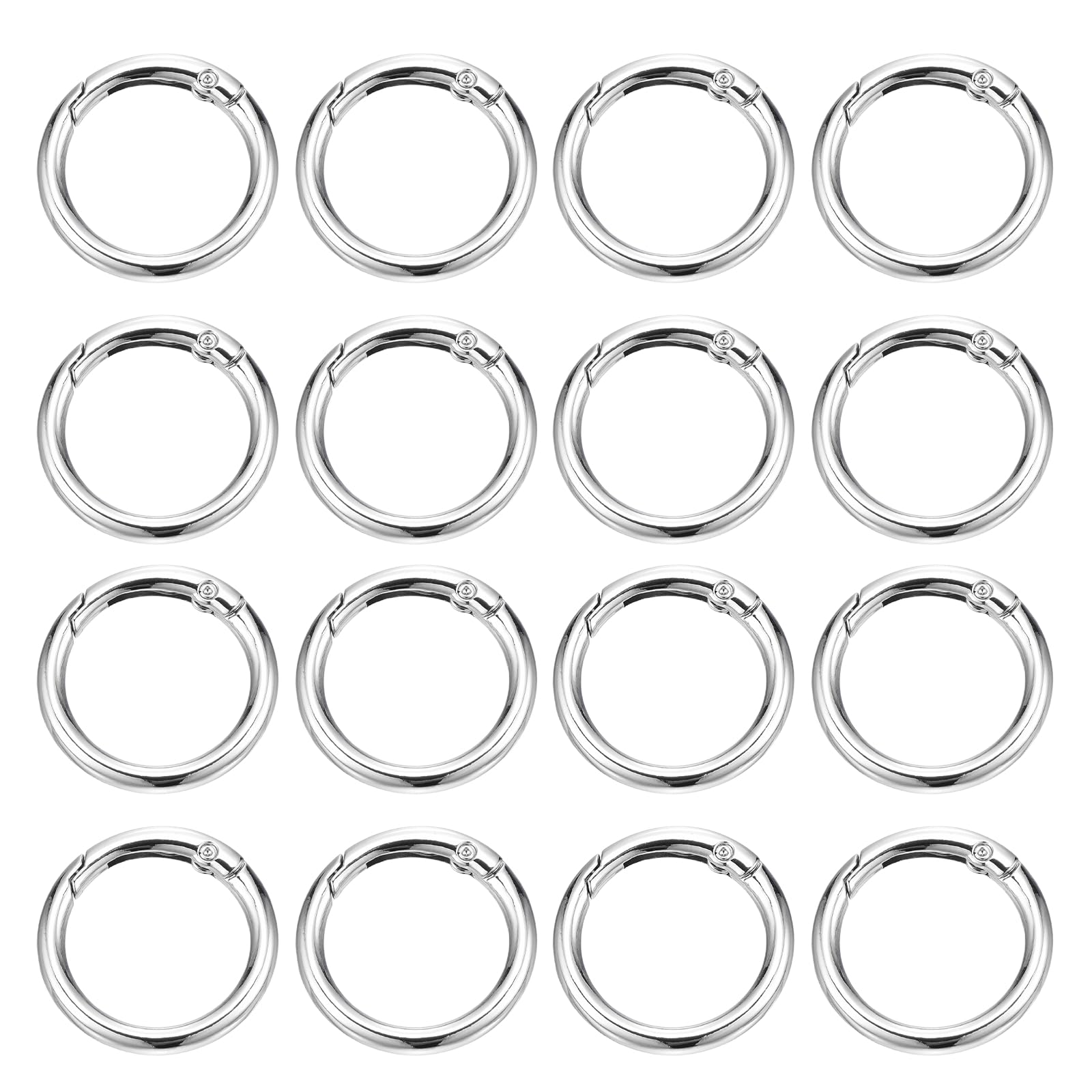 PATIKIL 16 Pcs Metal Spring O Rings