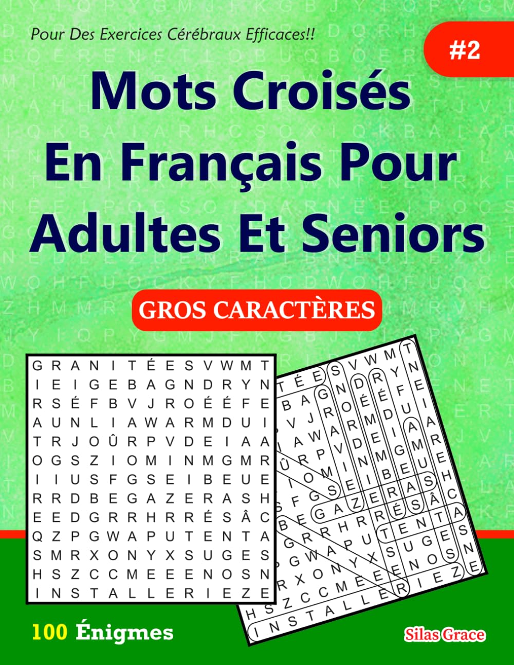 Mots Croisés En Français Pour Adultes Et Seniors: #2: (FRENCH EDITION): 100 Énigmes et leurs solutions pour vous divertir