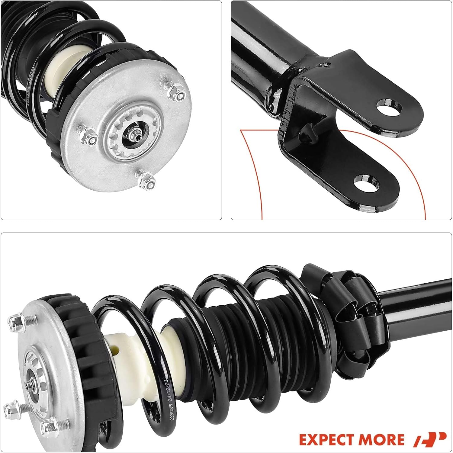 A-Premium Front Complete Strut and Coil Spring Assembly Compatible with Hyundai Genesis 2009-2014, 2-PC Set