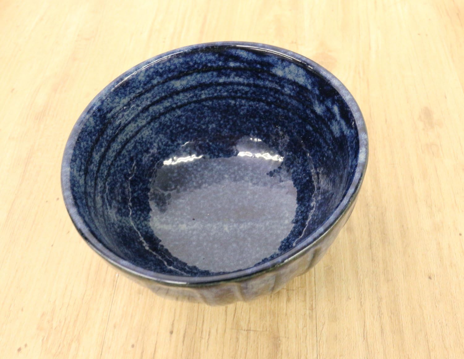 日本工芸会正会員　益子焼【木下幸晴】造　焼〆　象嵌　44.9cm大鉢【見事な大作 日本工芸会正会員 益子焼【木下幸晴】造 焼〆 象嵌 44.9cm大鉢【