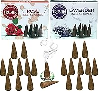 Vista 53 de TRUMIRI Incense Cones - Combo Pack of 20 Cone Incense - 10 Nag Champa + 10 Palo Santo - Insence Cones - Incense Cones Scented - Cone Incense Scents