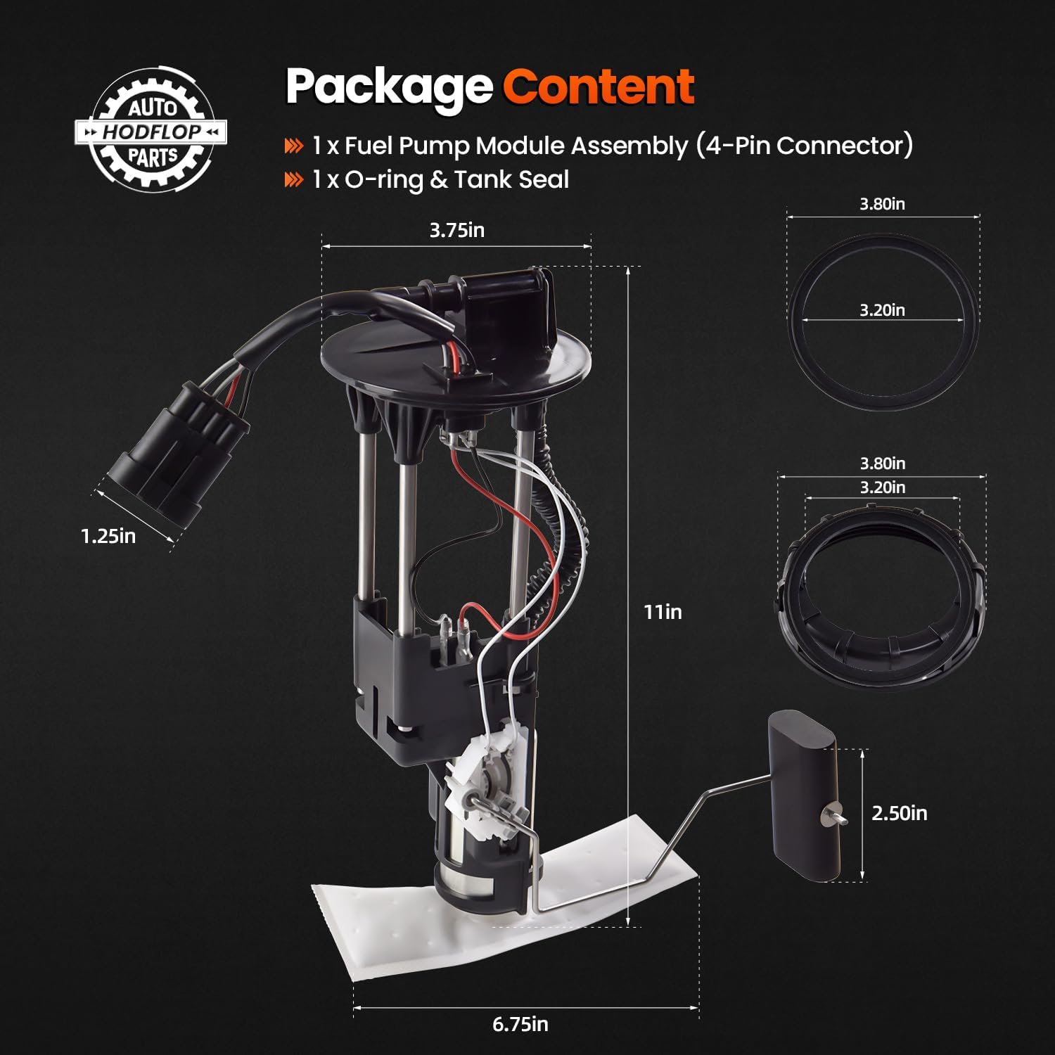 2208123 Fuel Pump Assembly Compatible with Polaris Ranger 1000 2018-2023, Ranger XP 1000 2018-2022, Ranger Crew 1000 2019-2023, Ranger Crew XP 1000 2018-2023 Replace# 47-1033, 2521784, 2522067