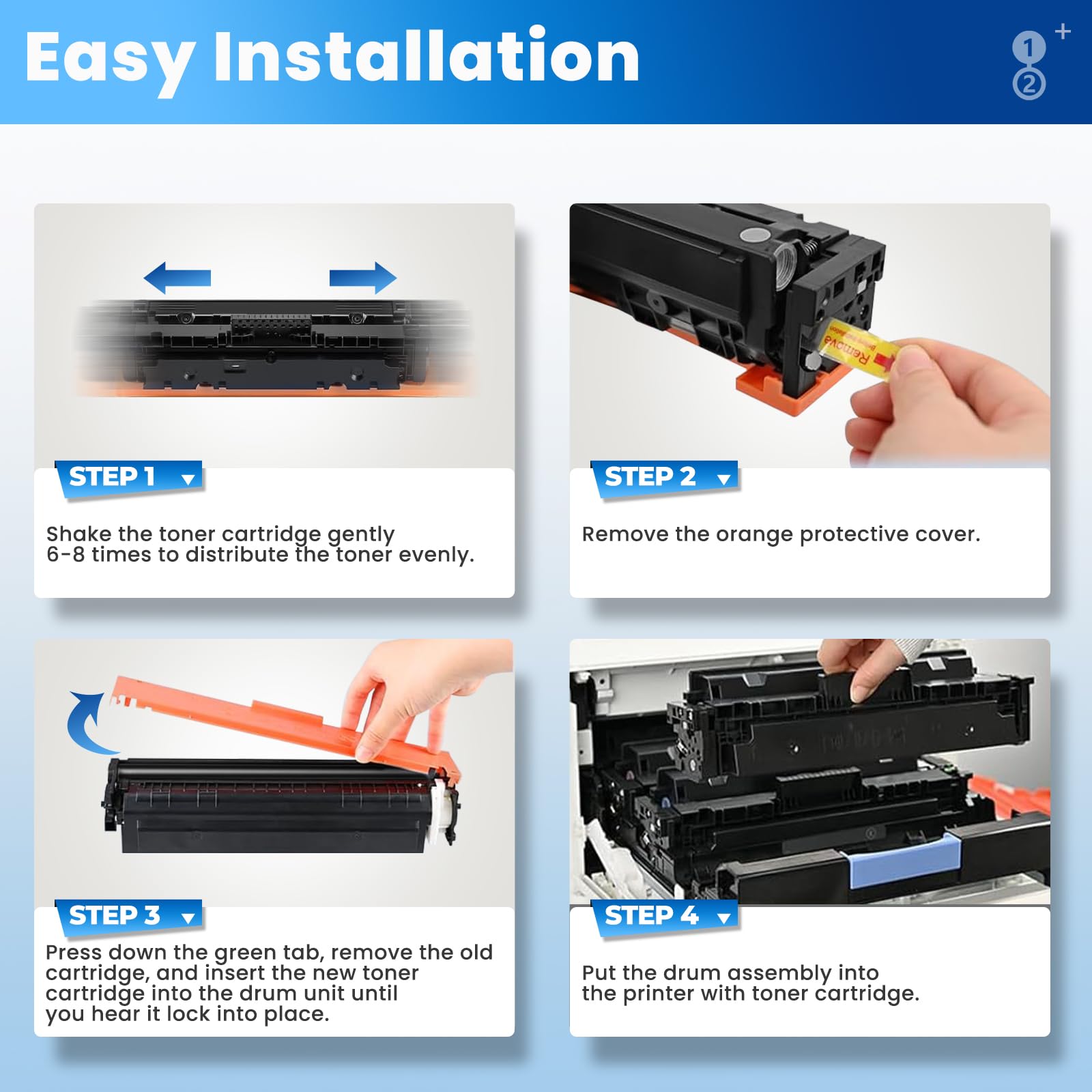134X Black Toner Cartridge Laser Jet M209dw MFP 234dw 2 Pack with Chip Compatible for HP 134A 134X Toner Cartridges for HP134X HP134A W1340X for Laser Jet M209dw MFP M234sdw M234sdw M234sdn Toner Ink