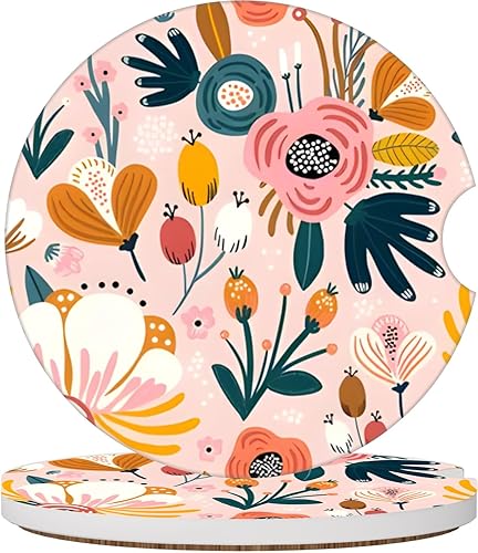 Miniatura 12 de Elegantes posavasos de rosa azul para portavasos de automóvil, paquete de 2 posavasos de portavasos de automóvil para mujeres y hombres, 2.56