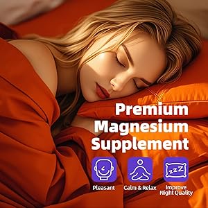 M inch Magnesium Glycinate Liquid, High Absorption Magnesium Liquid Drops with Cellulose Fiber, Bromelain, Vitamin B6, C, D, Zinc, Magnesium Supplement for Kids and Adults, Strawberry Flavor, 2 Pack