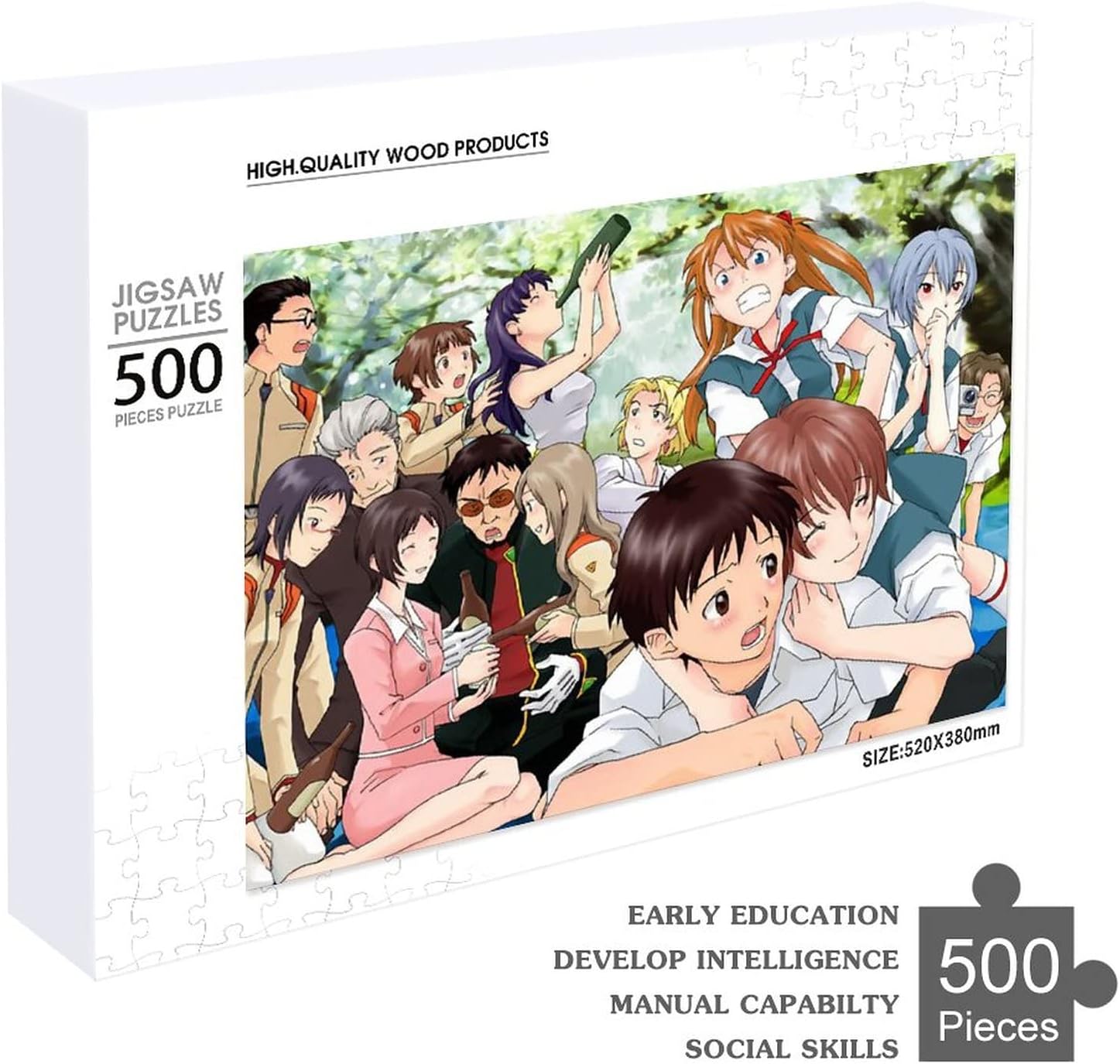 エヴァンゲリオン ジグソーパズル アニメ パズル ストレスを解消する 子供 大人 環境保護 500pcs 300pcs 1000pcs 益智減圧玩具 プレゼント 500 Pcs 最大92 オフ
