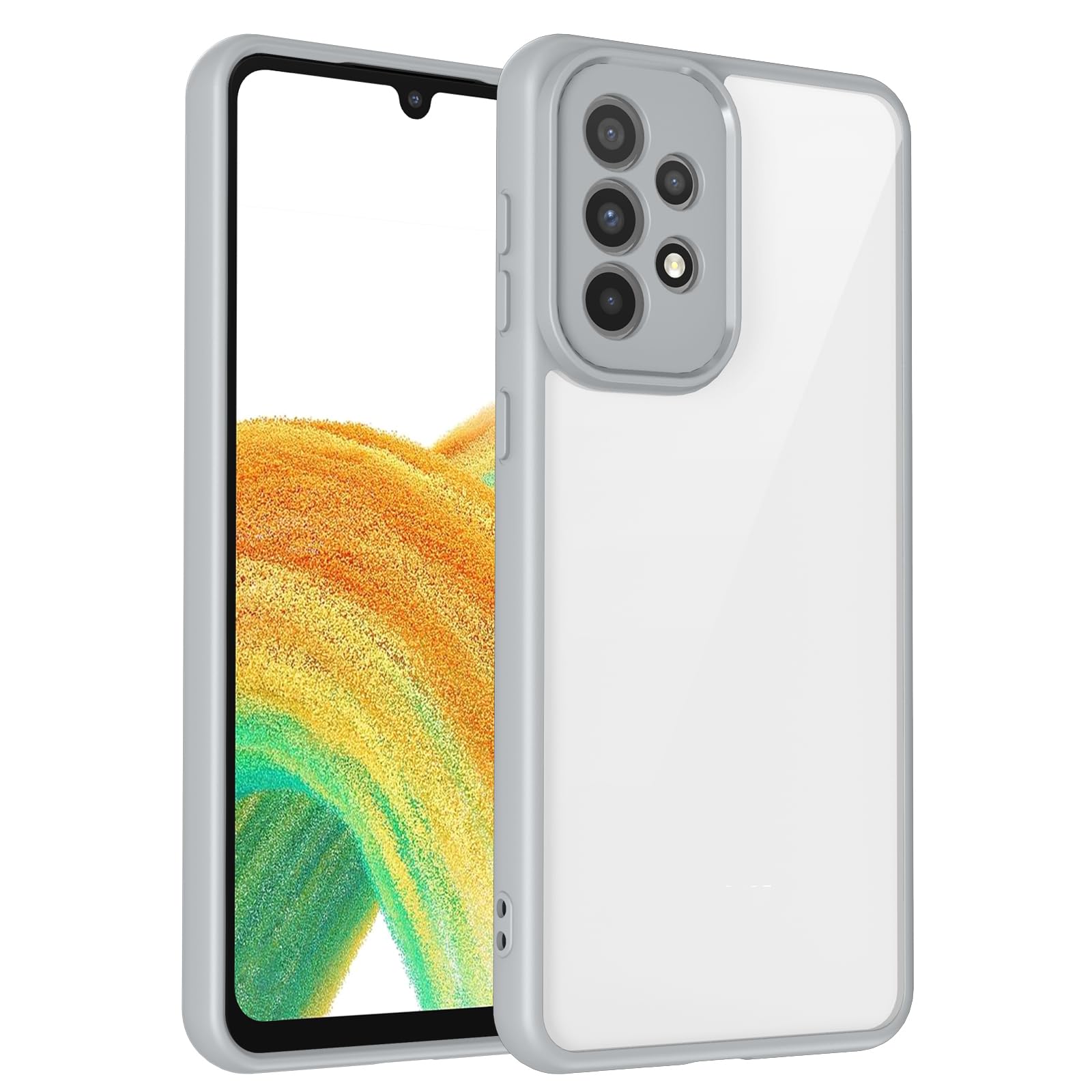 Coque Samsung A21S grise antichoc pour photos et déplacements