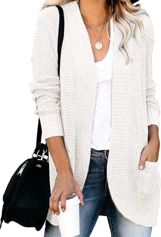 womens white cardigan sweaters