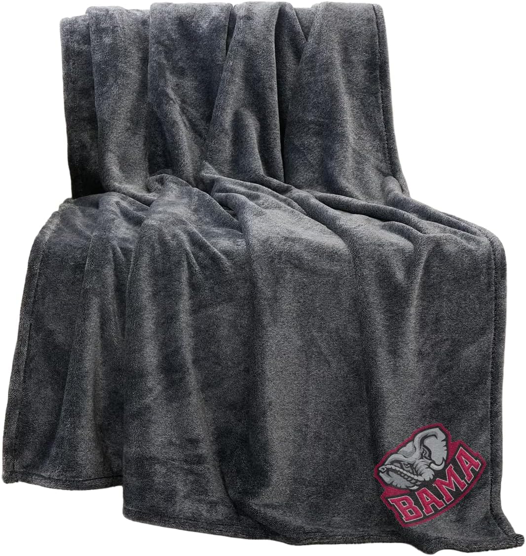 Traci's Fun Creations Alabama Crimson Tide Plush Throw Blanket, 50x70 Inches, 100% Polyester, Soft Lightweight