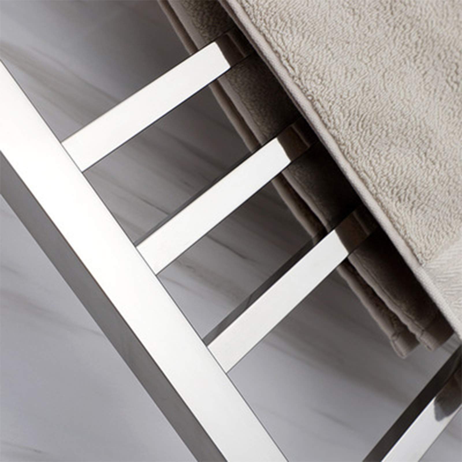 ZQFIDFYR Towel Warmer Wall-Mounted 11 Bar Electric Heated Towel Rail Radiator, 304 Stainless Steel Electric Heated Towel Rack Bathroom Drying Rack, Polished Finish (Plug in)