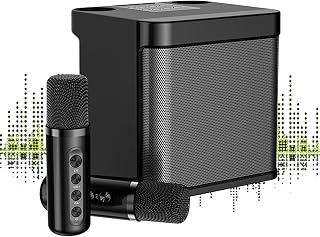 Niktule Speaker for Karaoke Machines, Portable Speaker for Karaoke Systems, Portable Karaoke Device, USB/TF Card Inputs