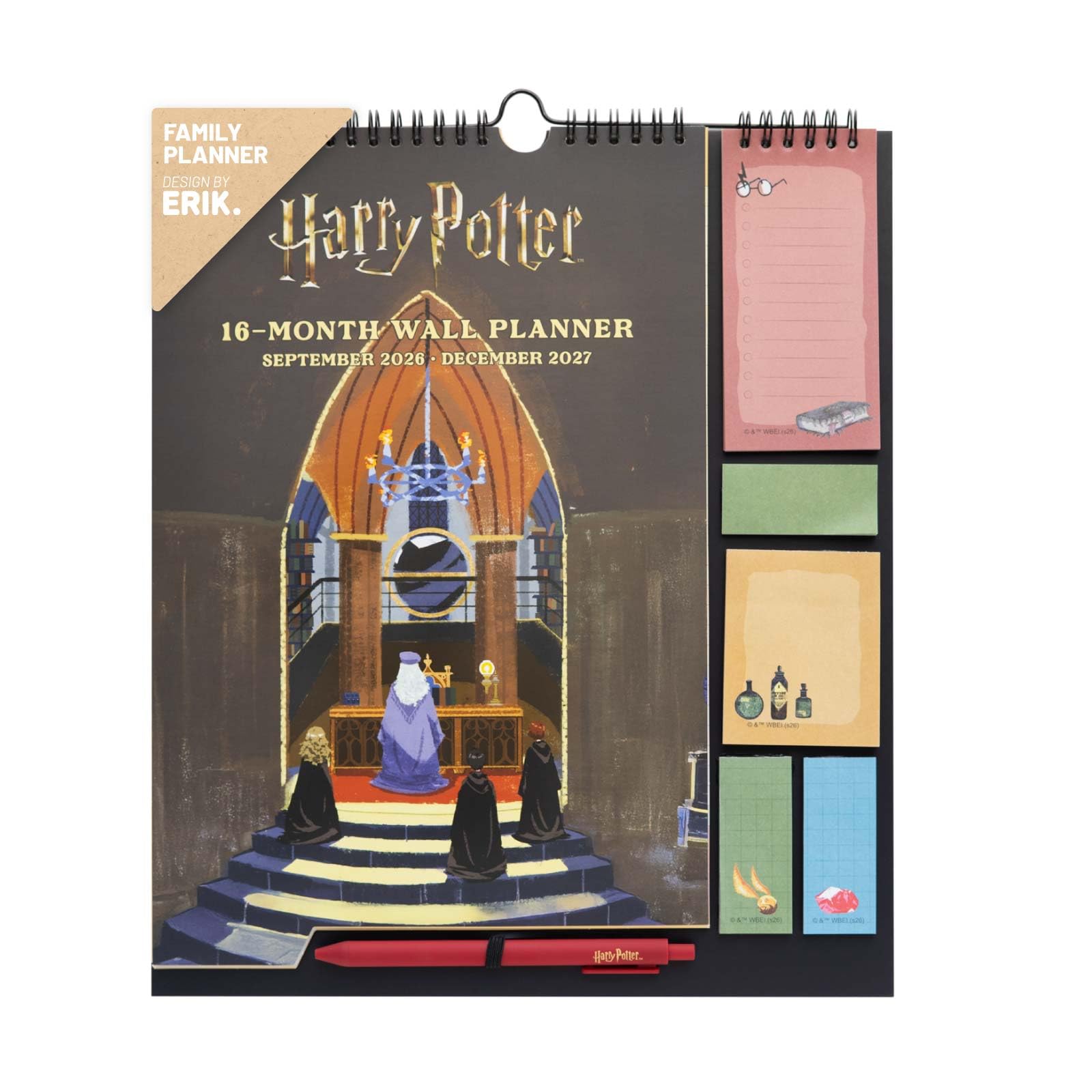Grupo Erik Harry Potter 2027 Wall Planner, Family Calendar 2027