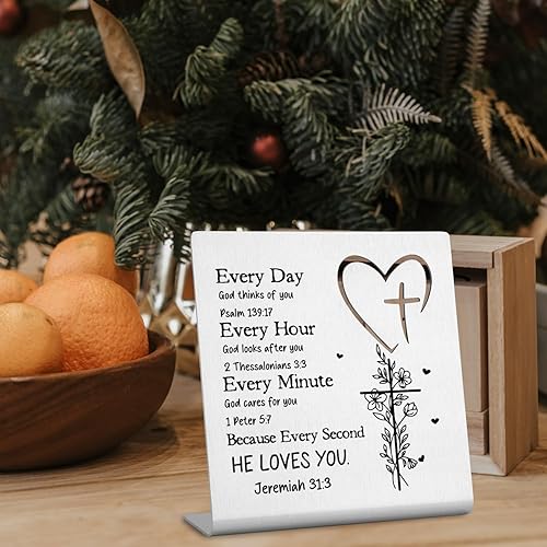 Miniatura 4 de Versículos bíblicos de regalo para mujeres, escritura cristiana, regalos religiosos inspiradores para ella todos los días, Dios piensa en ti, regalo