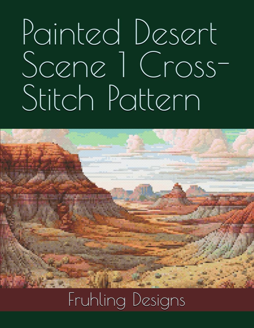Painted Desert Scene 1 Cross-Stitch Pattern