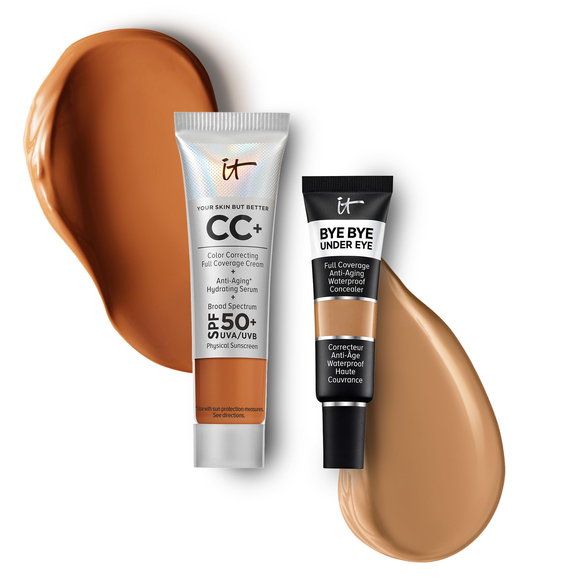 IT Cosmetics Travel CC Cream with SPF 50 Natural Finish Full Coverage Foundation Rich - 0 4 fl