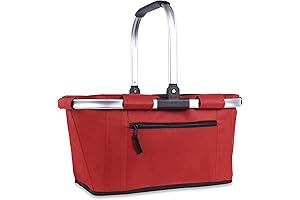 SIYUAN Picnic Basket, Ruby Red