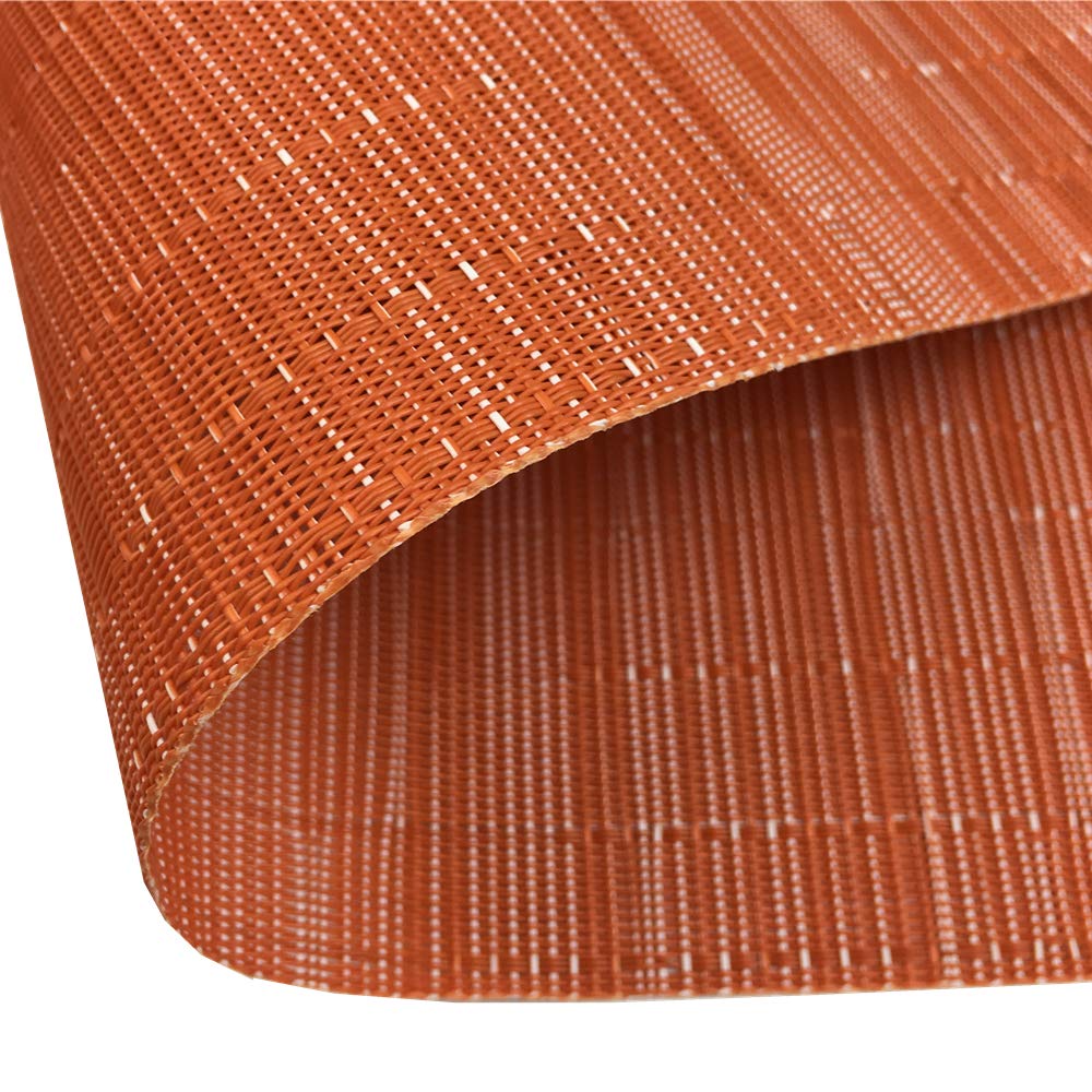 Rood-wit geruite placemats duurzame antislip tafelplacemats geometrische patronen wasbaar geweven vinyl keukenplacemats set van 6 Rood-wit geruite placemats duurzame antislip tafelplacemats geometrische patronen wasbaar geweven vinyl keukenplacemats set van 6