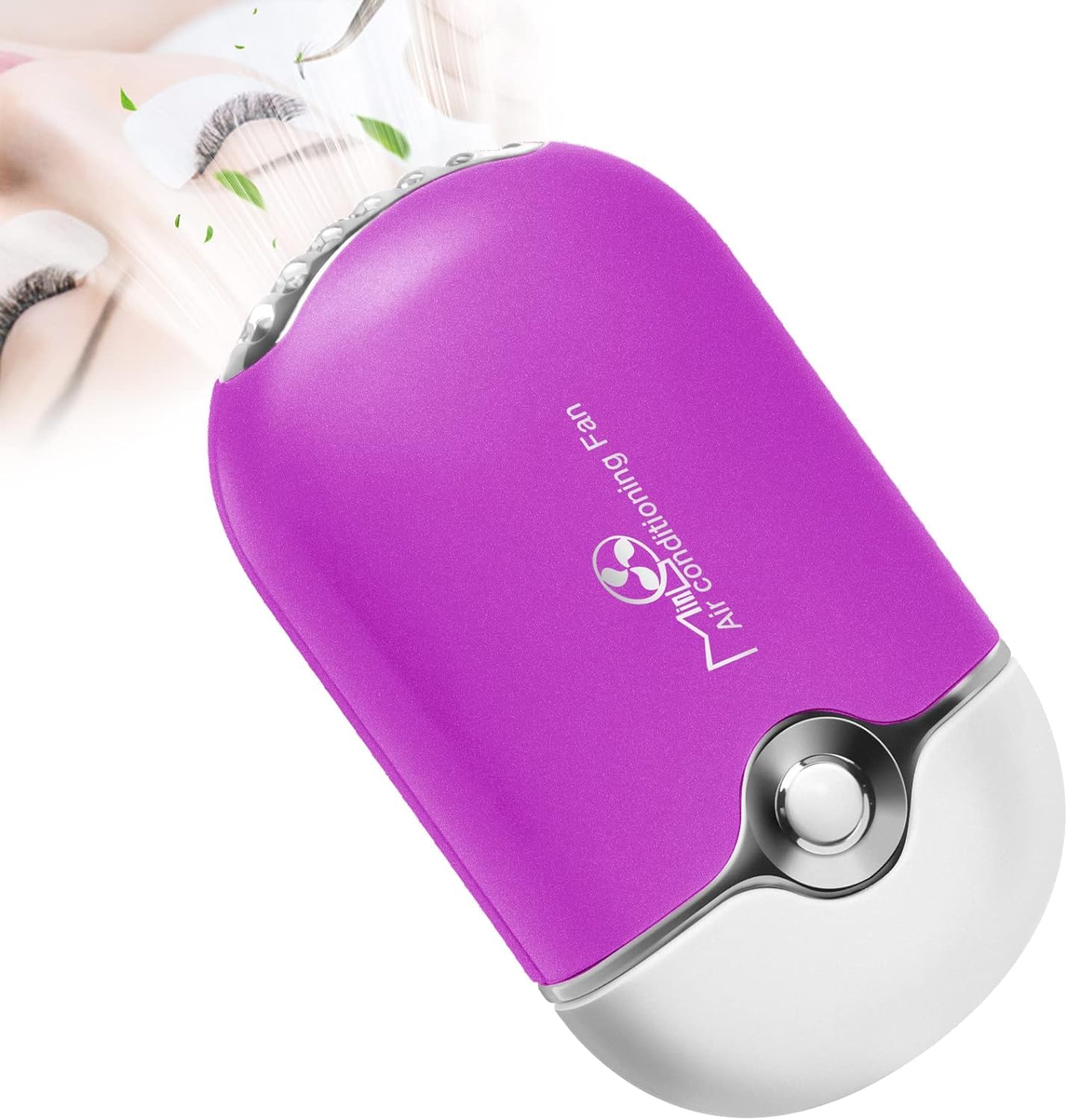 Ventilateur De Cils TwoWin - Mini Ventilateur USB Portable, Sèche-cils, Support T, Pour Maquillage Et Rafraîchissement
