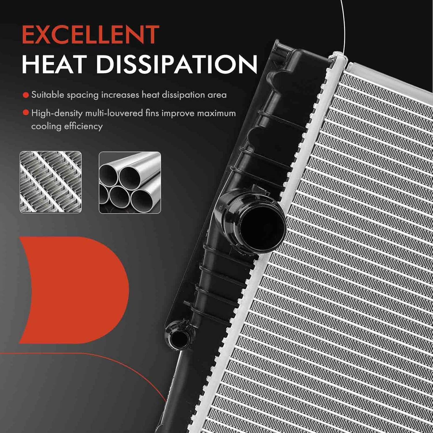 A-Premium Primary Engine Coolant Radiator Assembly Compatible with BMW 335i 2012-2015, 335i xDrive 2014-2015, 435i 2014-2016, M2 2016, M235i 2014-2016, 3.0L, Replace# 17118417167