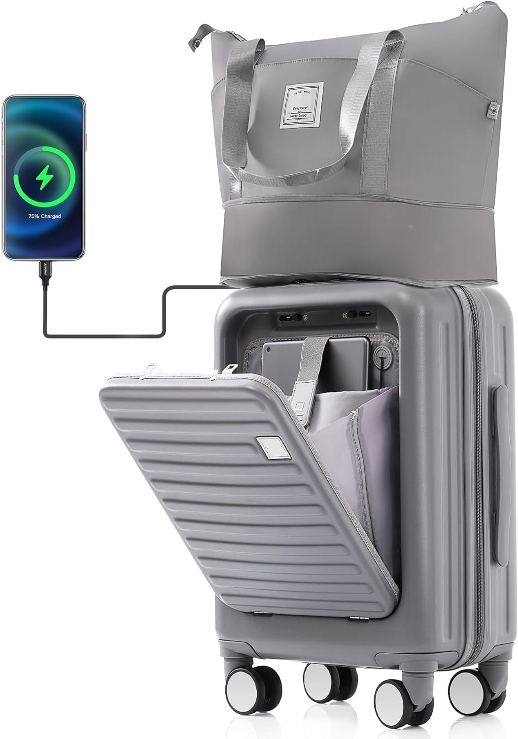 Xurwiin 20inch carryon luggage and a travel bag with