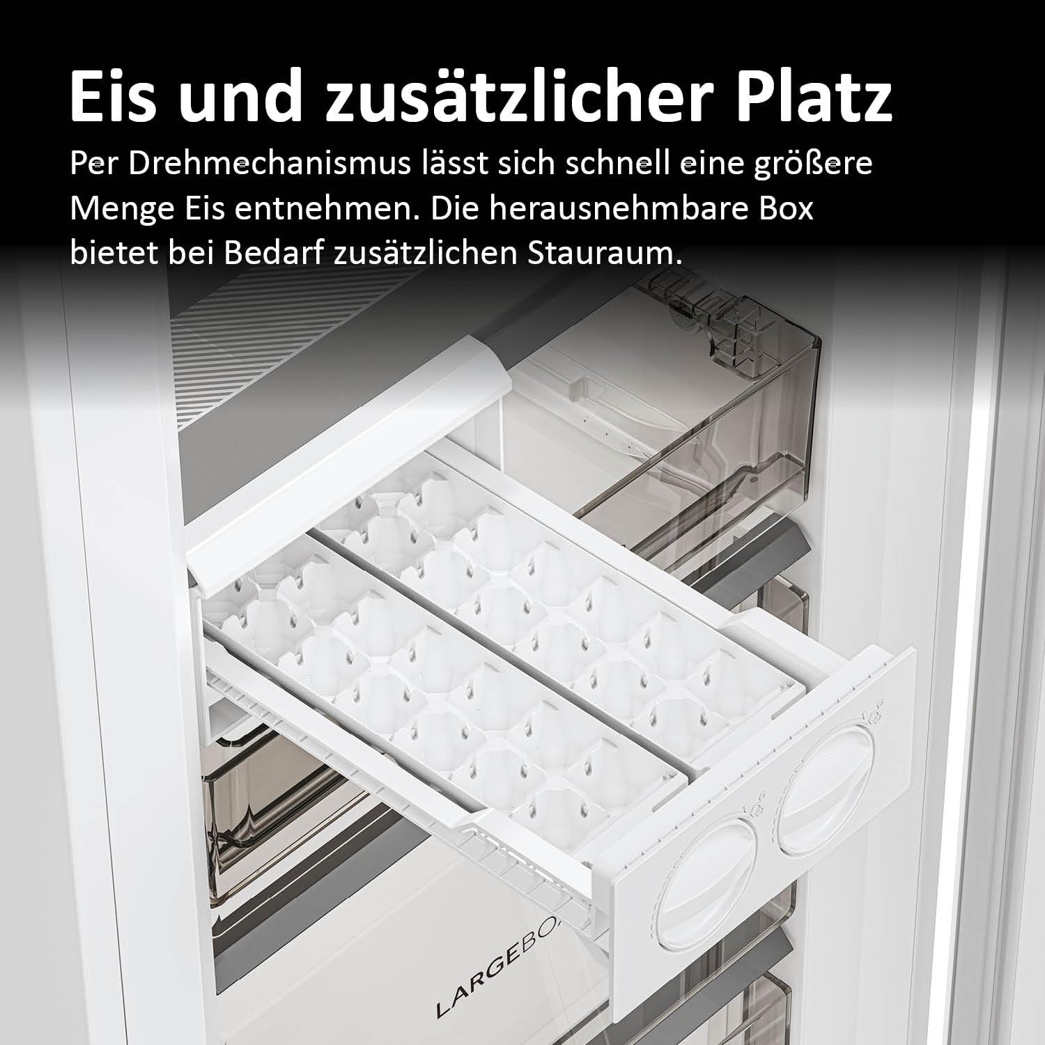 Haier Gefrierschrank mit Abtauautomatik und Eiswürfelbereiter I Instaswitch H4F306WDH1 I Total No Frost Tiefkühlschrank, 301 L Kapazität I Eisschrank auch als Kühlschrank nutzbar I Freezer mit Wi-Fi
