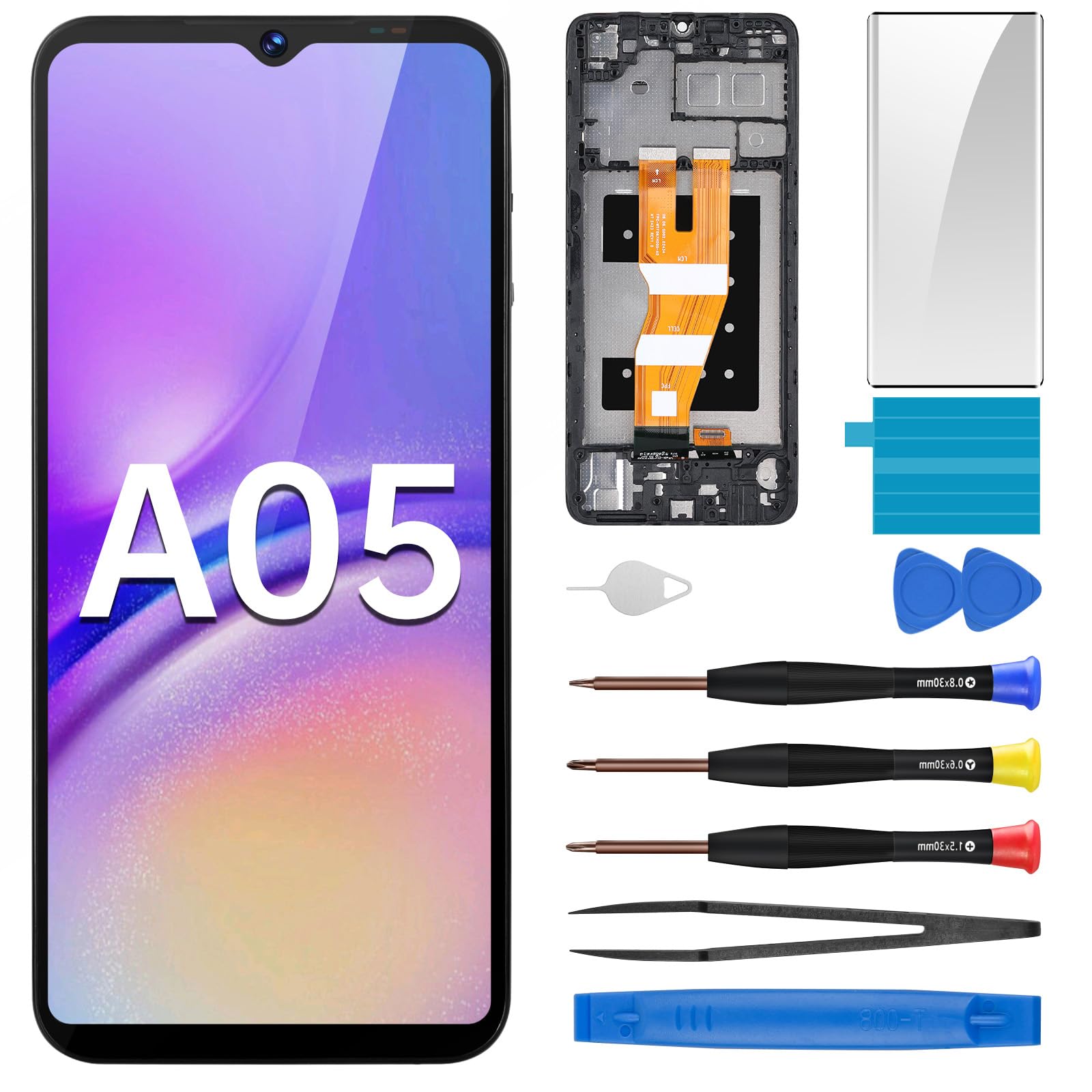 Amazon.com: BESJMYT for Samsung Galaxy A05 Screen Replacement with