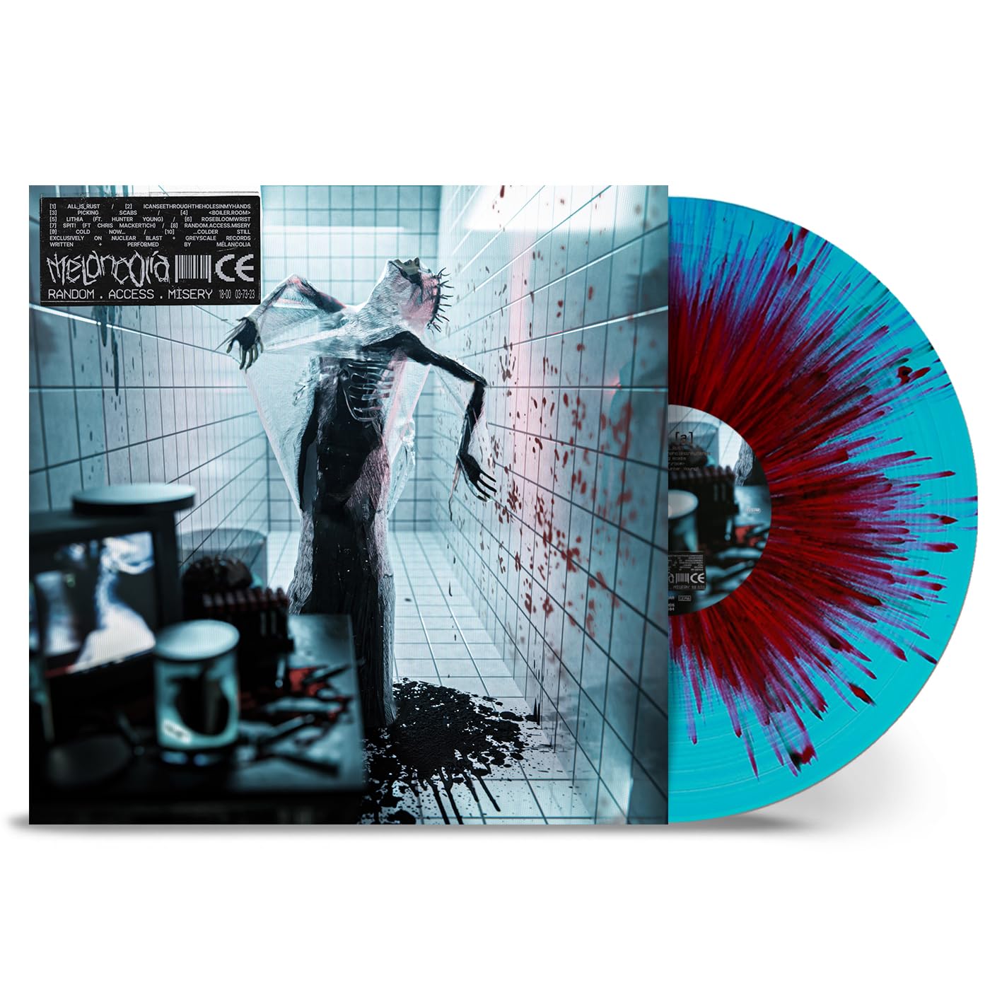 random.access.misery (Turquoise Transp. Red Opaque Black Splatter Vinyl) [VINYL]
