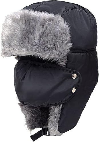 Miniatura 1 de Odema Sombrero unisex para mujer y hombre sombrero de caza de piel de invierno