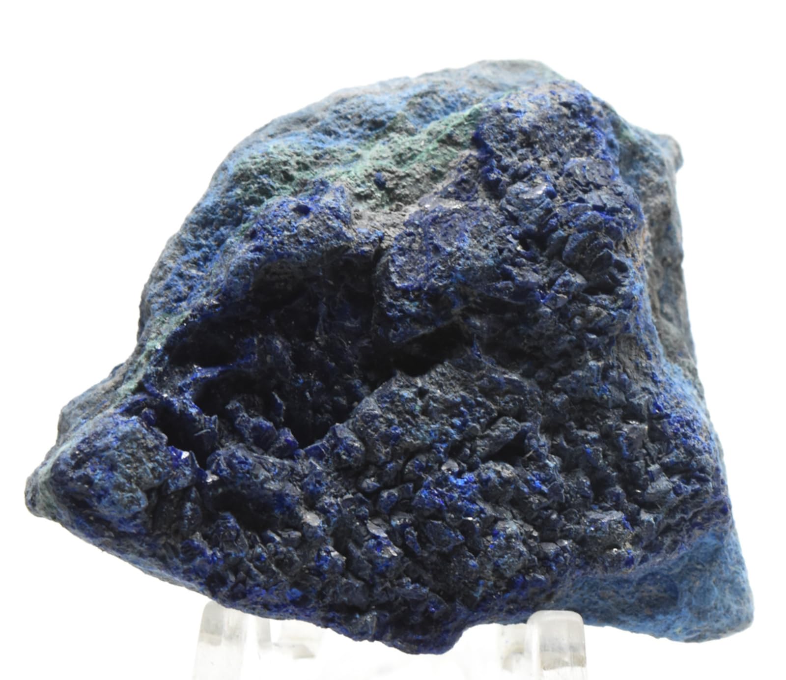 150ct Rich Blue Azurite Cluster w/Malachite Inclusions Rough Natural Gemstone Crystal Mineral Collectible Raw Specimen - S. Africa