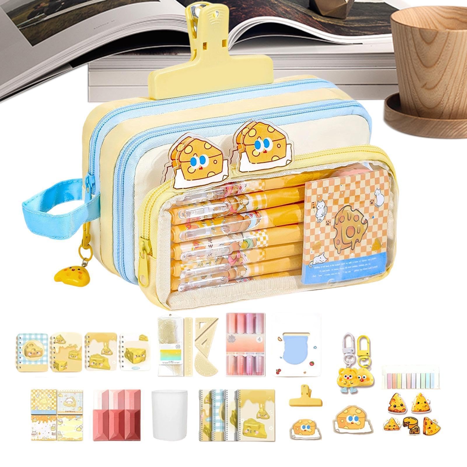 Generisch astuccio con , simpatico design con formaggio | Set di astucci per la giornata dei bambini, per schizzi dopo la scuola, per le lezioni mattutine e
