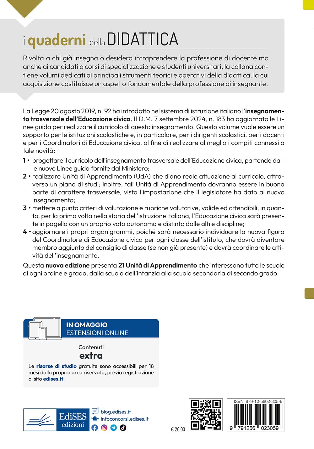 L'insegnamento trasversale di Educazione civica. L'aggiornamento del curricolo d'istituto e le nuove linee guida