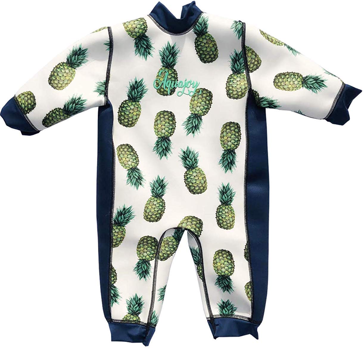 Aquajoy Warmsy - Premium Reversible Baby Wetsuit/Baby Swimsuit | 2 in 1 Design | Extra Warm Infant, Toddler, Newborn and Kids | Baby Swimming Costume | Boy and Girl Wet Suit | Baby Warm Swimsuit