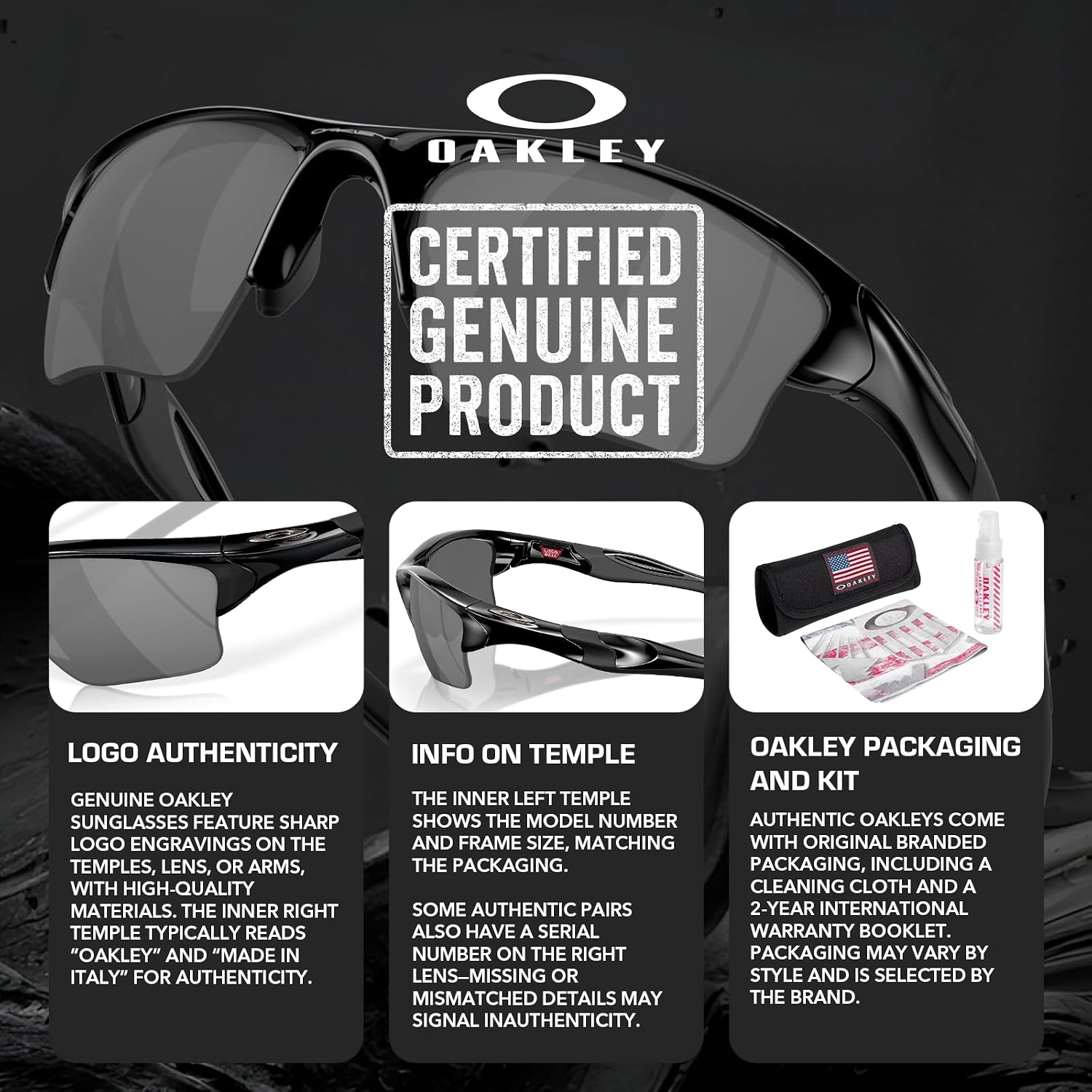 Oakley HALF JACKET 2.0 XL OO9154 Rectangle Shape Sunglasses With Official Eyewear Kit