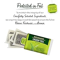 Vista 4 de Bigelow Tea Té verde clásico, té con cafeína con té verde, caja de 40 unidades (paquete de 6), 240 bolsas de té en total