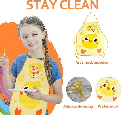 Miniatura 8 de Suministros de arte, paquete de 208 piezas de arte para niñas y niños, artistas, caja de arte de regalo de lujo con caballete tríptico, incluye