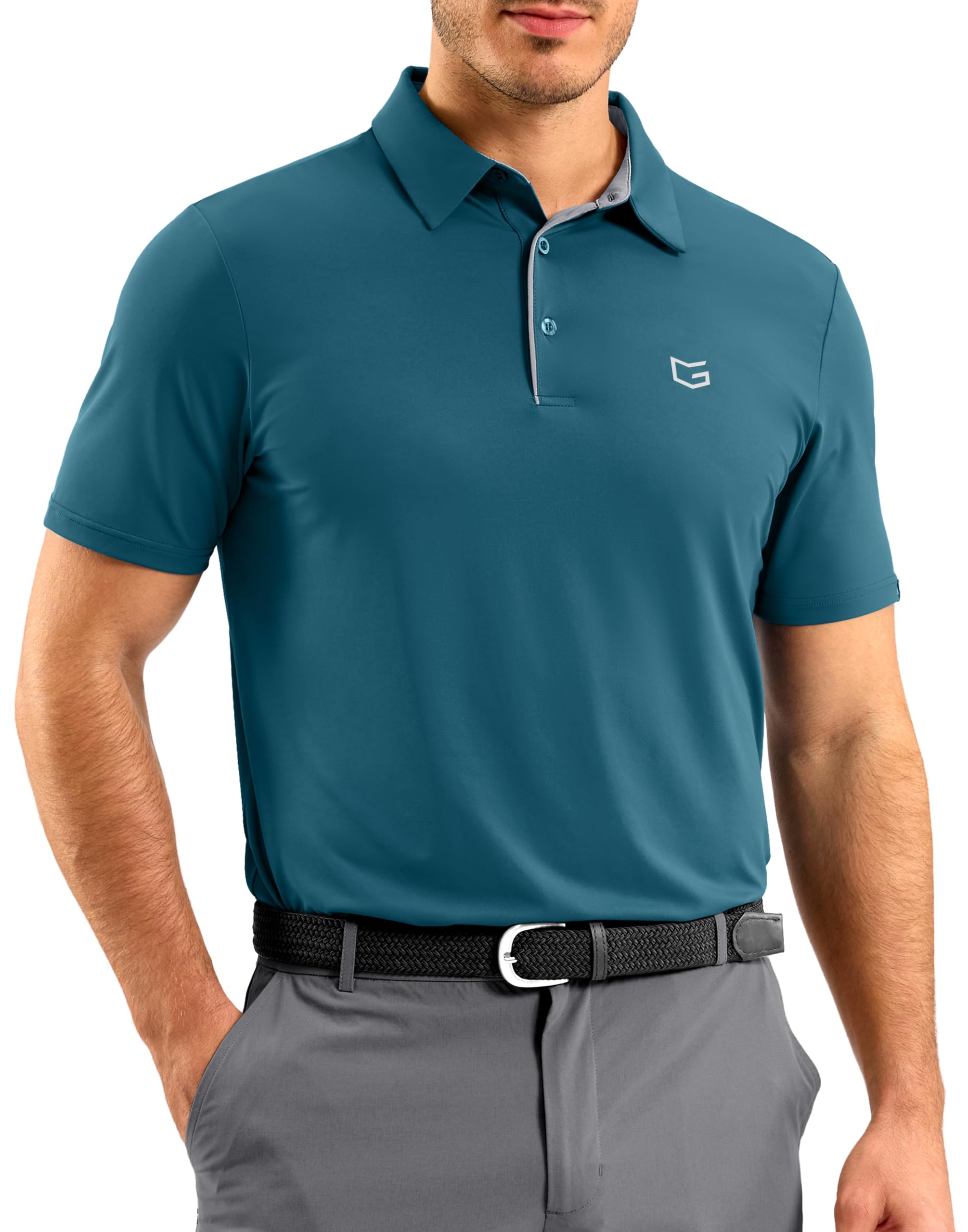 G Gradual Mens Golf Shirt Dry Fit Short Sleeve Polos Moisture Wicking Performance Polo Shirts for Men Athletic Tennis Casual — view 22