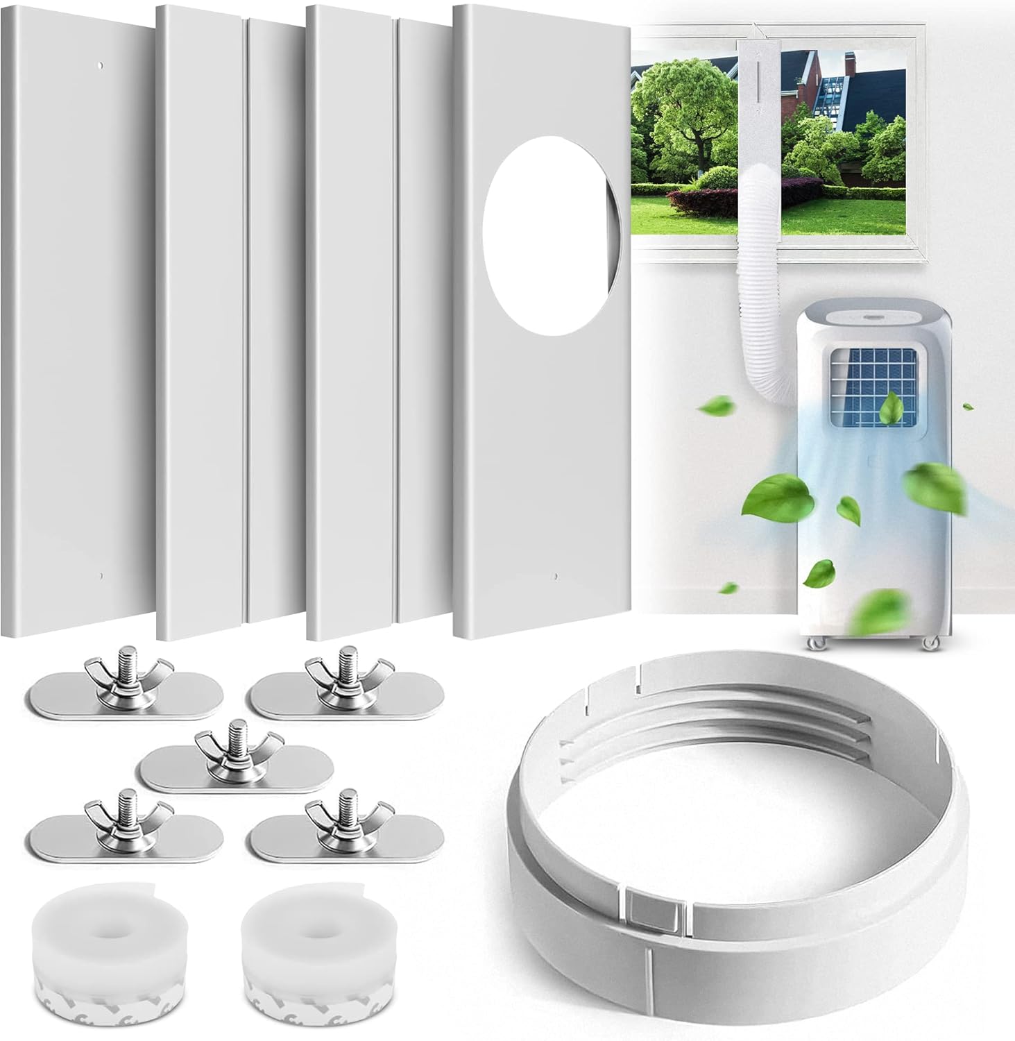 Portable Air Conditioner Window Kit, Portable AC Window kit with 2pack