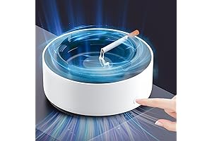 Indoor Ashtray, 2 In 1 Ashless Air Purifier with Filter
