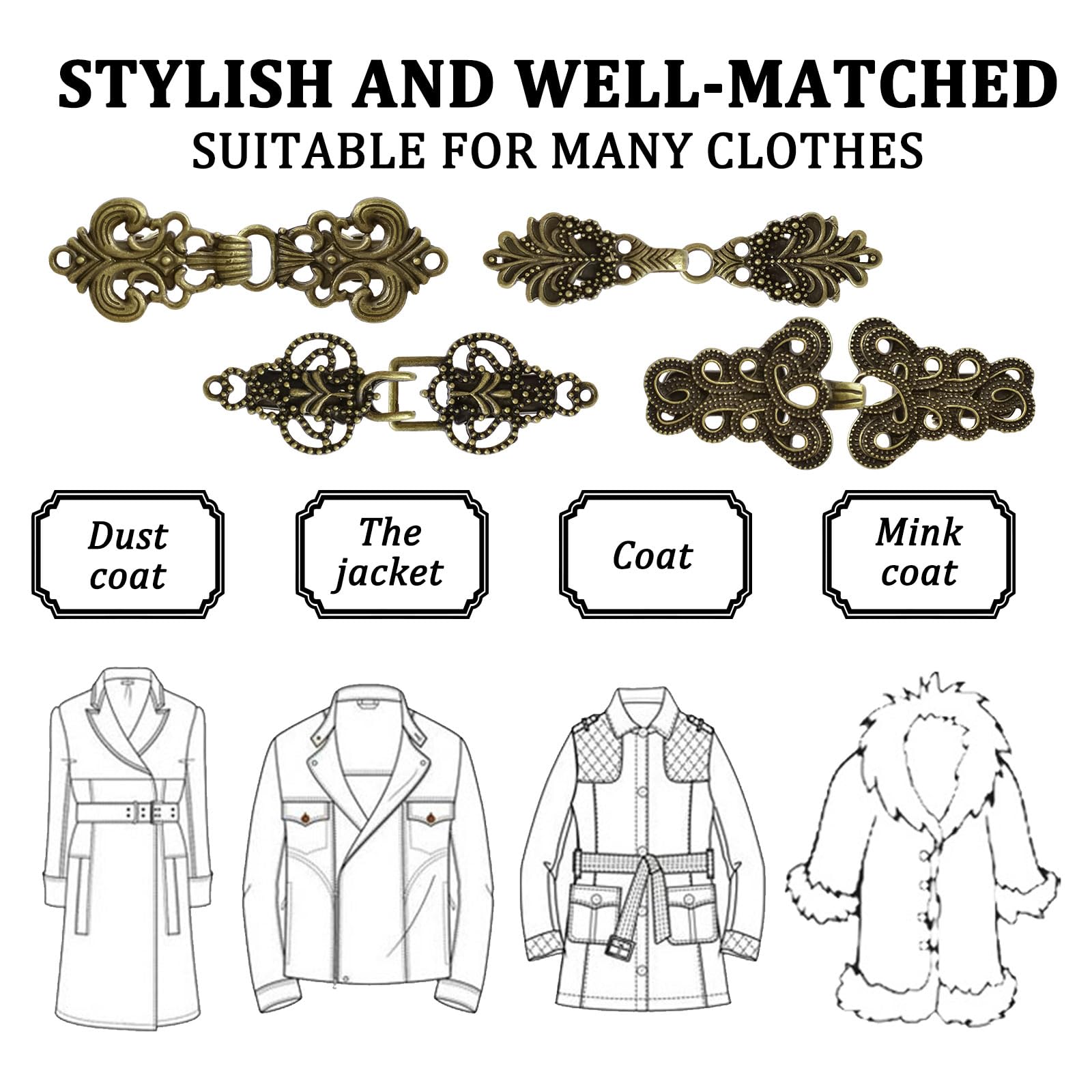 Sparkly Sweater Clip – Rhinestone & Alloy Collar Chain Brooch For Blouses, Shawls & Jackets - View #7