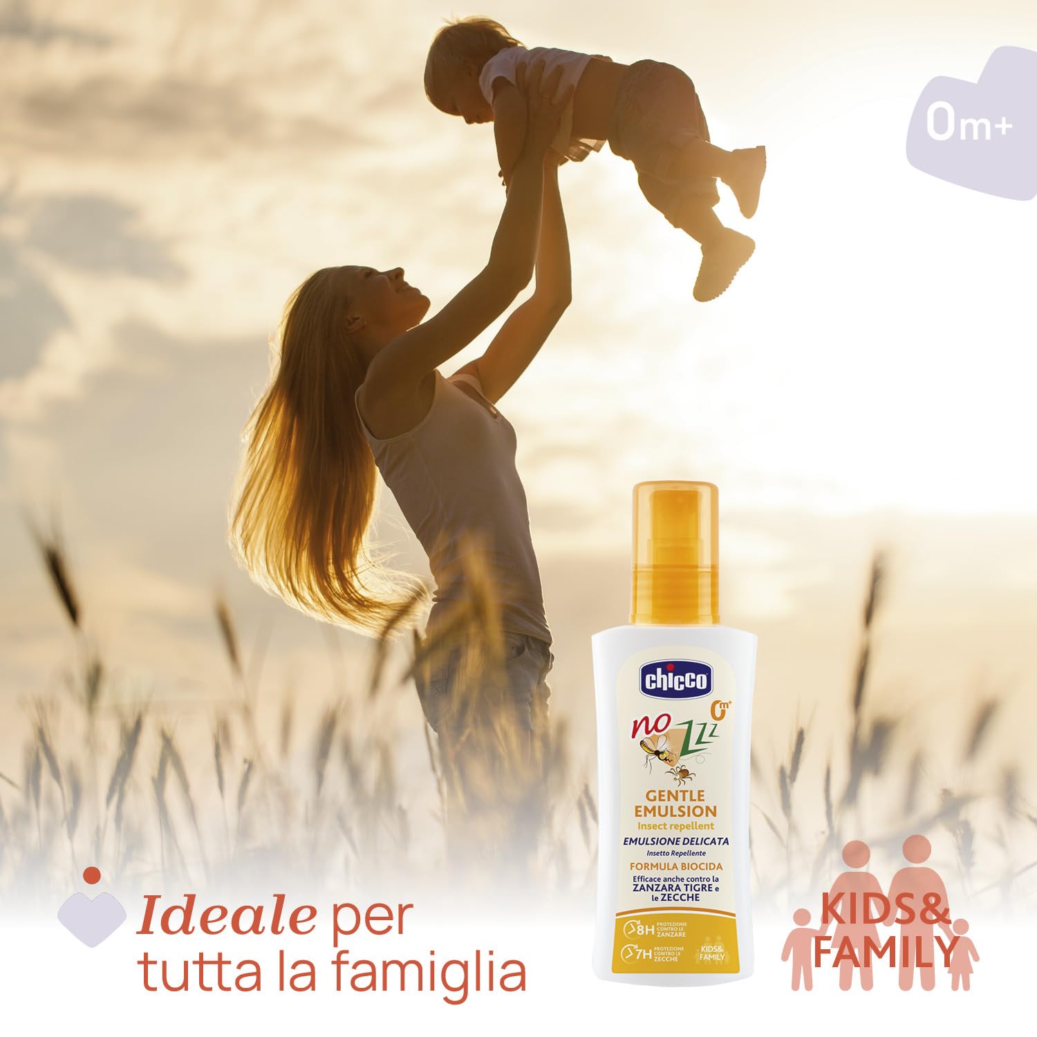 CHICCO Lozione Insetto Repellente 100 ml protezione delicata bambini 0 mesi