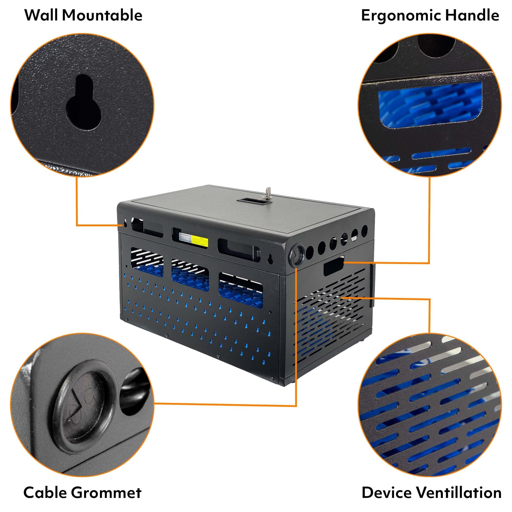 Buy Laptop Charging for 16 Devices Locking Charging Station
